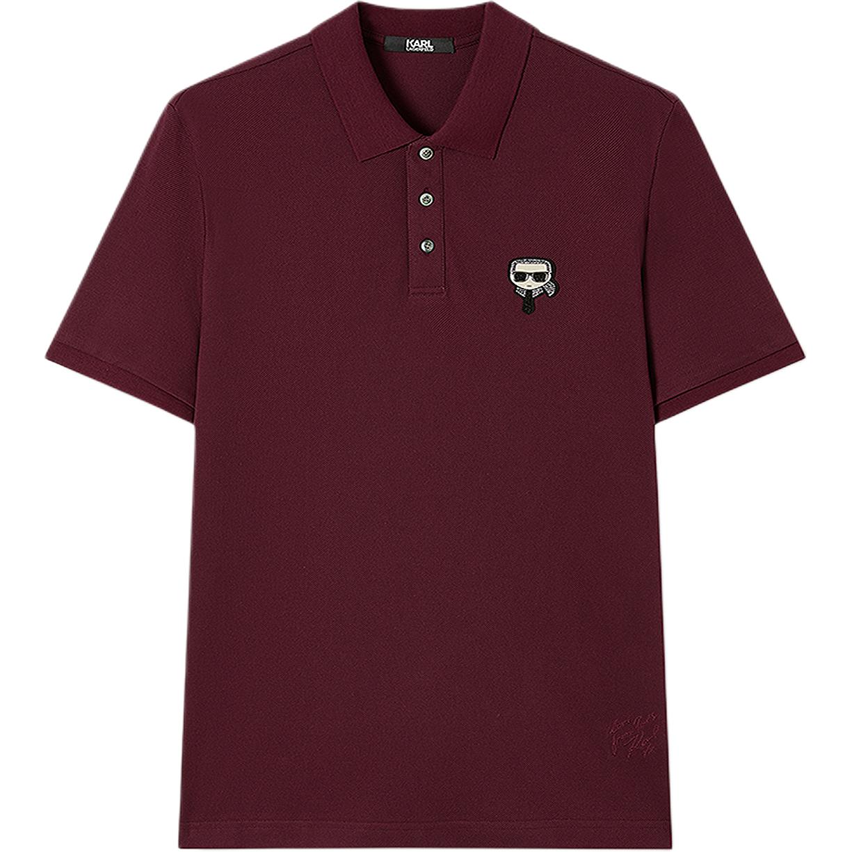 

Поло Karl Lagerfeld SS25 мужская KARL LAGERFELD / Karl Lagerfeld Jeans, Burgundy