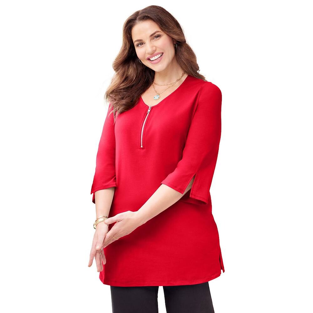 

Женская туника Suprema Studio с молнией до половины размера Catherines Suprema Studio, цвет Classic Red