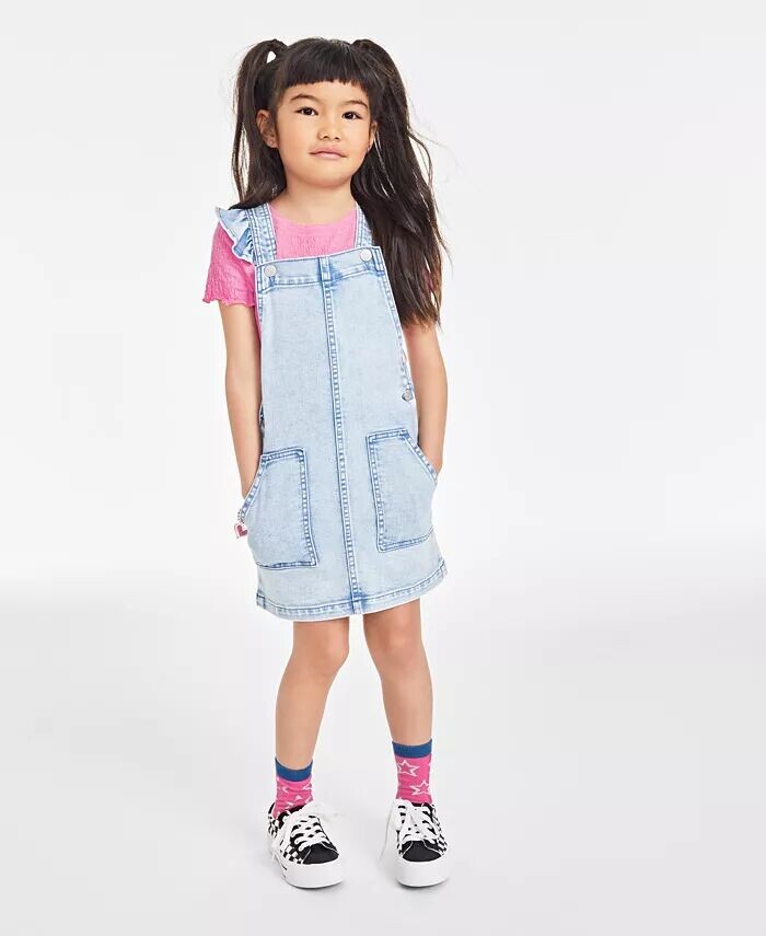

Джинсовый джемпер Little Girls Zinnia с крылышками Epic Threads, розовый