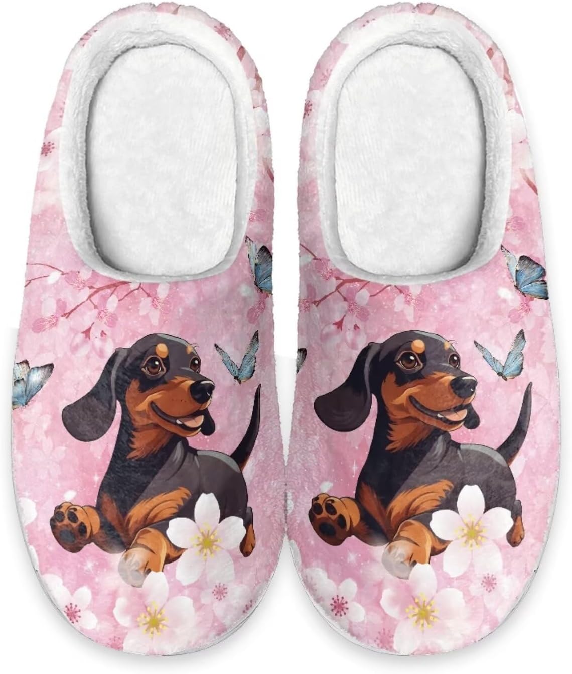 

Женские домашние тапочки Forchrinse с милым 3D мопсом, теплые уютные тапочки, мужские домашние туфли, мягкие плюшевые пушистые тапочки для дома и улицы с противоскользящей подошвой, розовый