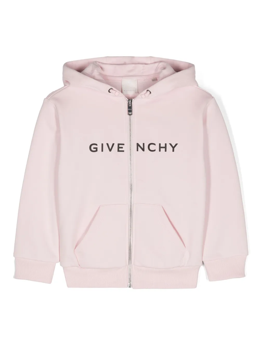 

Худи на молнии с логотипом Givenchy Kids, розовый