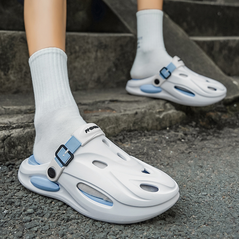 CariteSport Клоги унисекс бело-голубые, цвет White Blue — фото 3