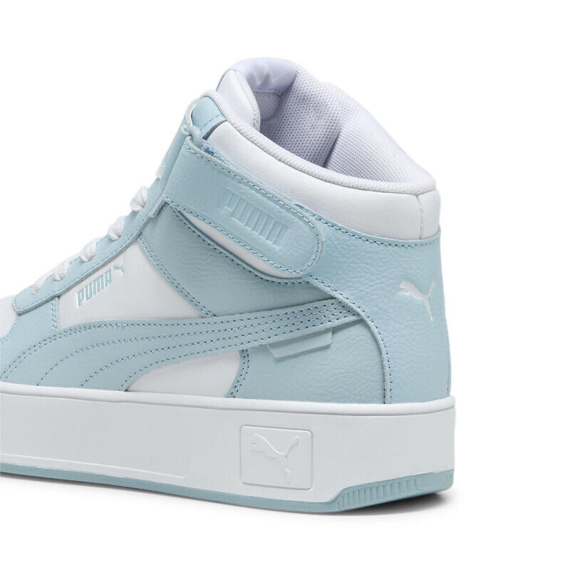 Кроссовки Carina Street Mid женские PUMA White Turquoise Surf Blue — фото 4