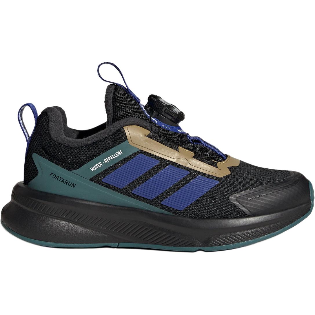 Adidas FORTARUN 4.0 устойчивые к истиранию термо низкие кроссовки для бега black детские — фото 3