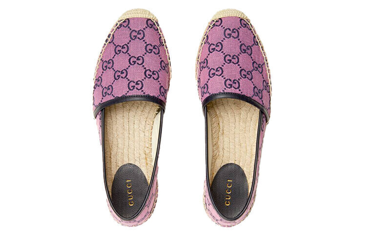 Эспадрильи женские Gucci, розовый / черный — фото 3