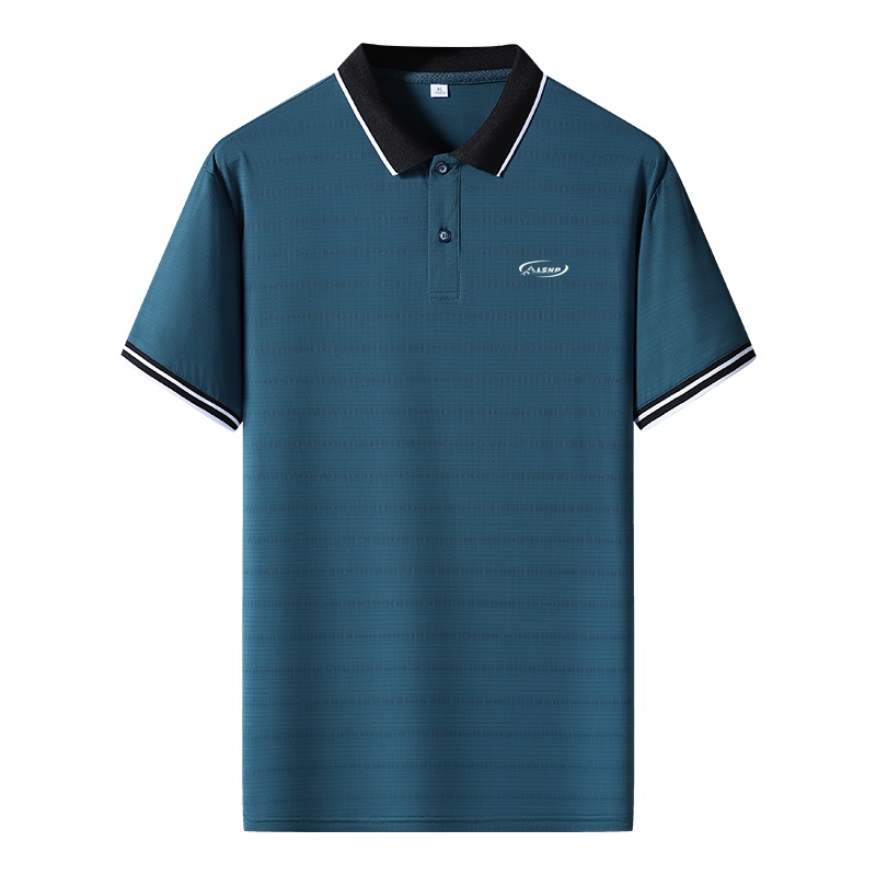 

Поло с лацканом для мужчин, тонкий прямой крой LISENPOK, lake синий