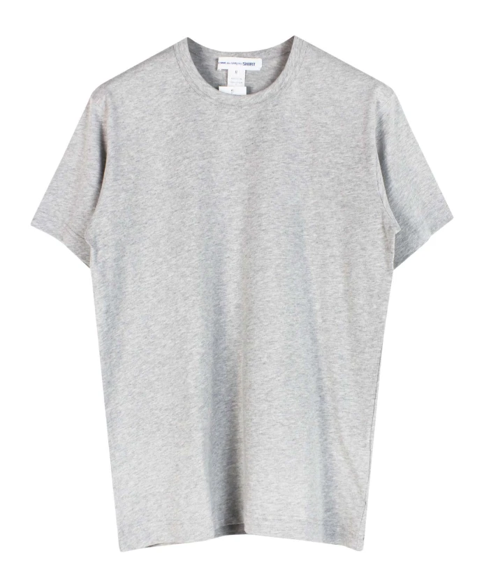 

Хлопковая футболка серого цвета с логотипом Comme Des Garã§Ons, серый