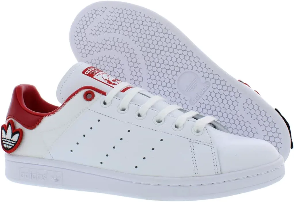 Мужские кроссовки Adidas Originals Stan Smith, белый/красный — фото 2