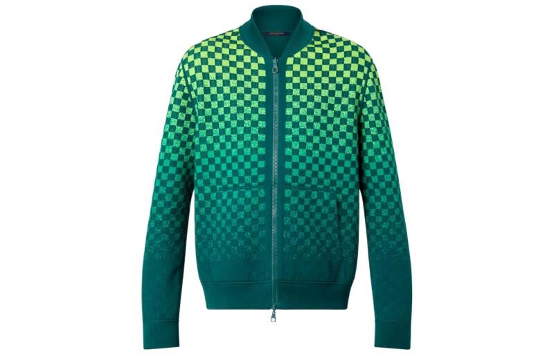 

Новые квартальные продукты LV Jacket Men Green Louis Vuitton, зеленый