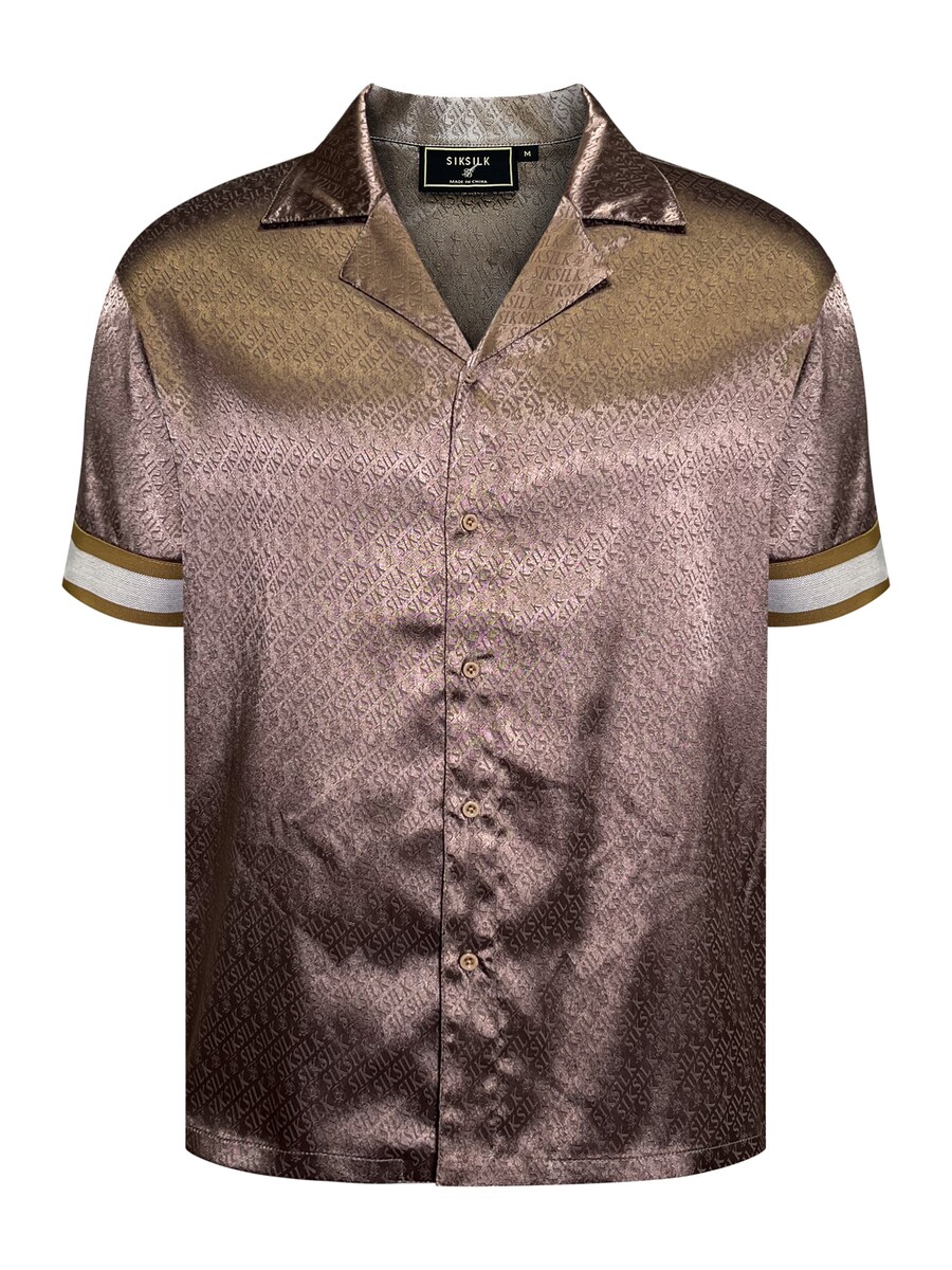 

Рубашка на пуговицах классического кроя SikSilk, Brown