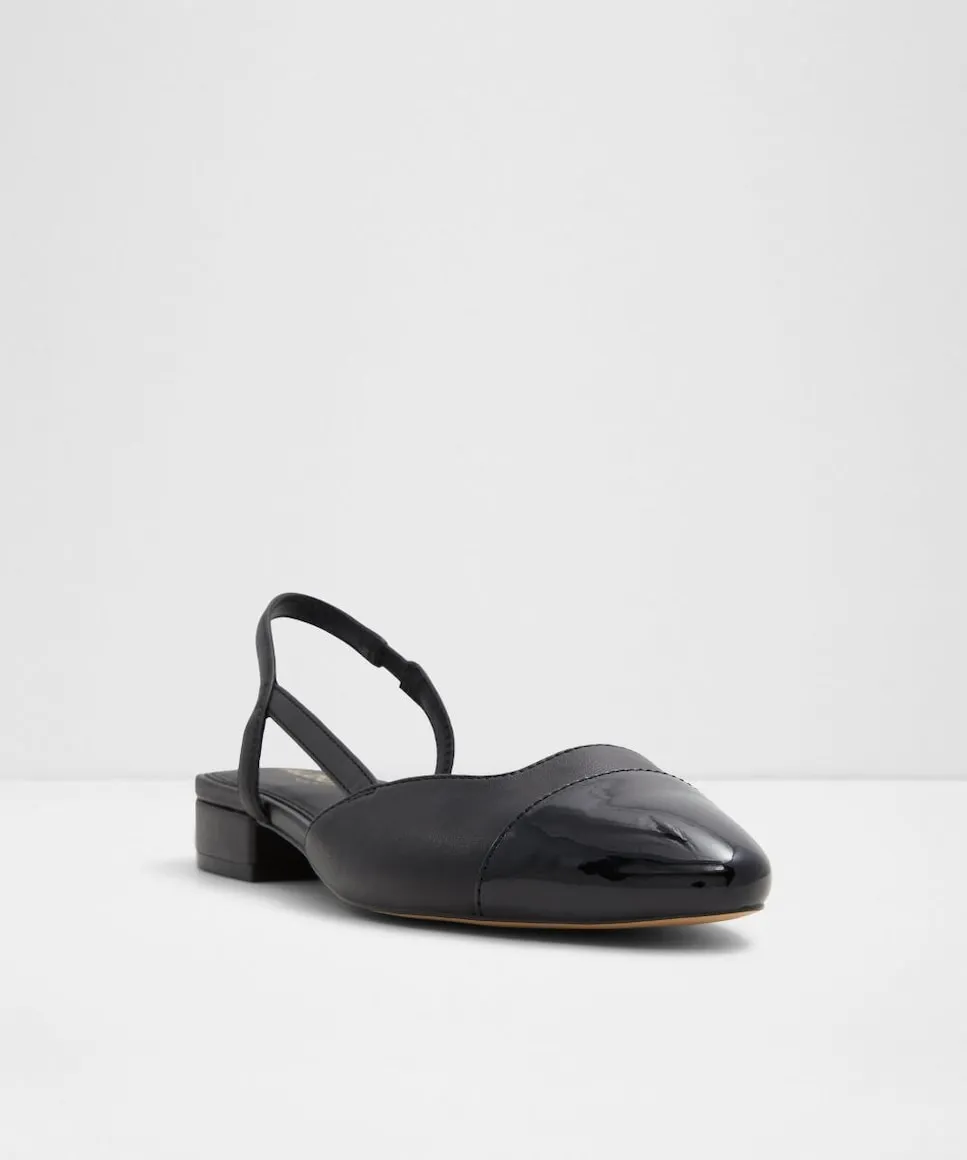 Женские туфли на плоской подошве с круглым носком Aldo, черный — фото 4