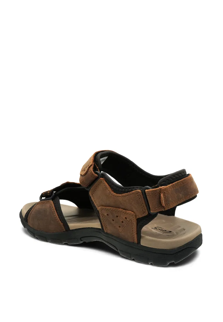 Мужские сандалии slip-on, искусственная кожа, классические повседневные, 250441265 Louis Cuppers, кофейный — фото 3