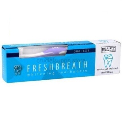 

Отбеливающая зубная паста Freshbreath 100мл с кисточкой, Beauty Formulas