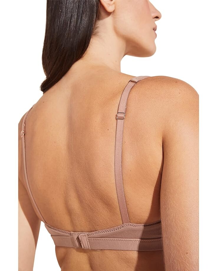 

Бралетт Eberjey Pima Stretch Cotton V Bralette, мокка