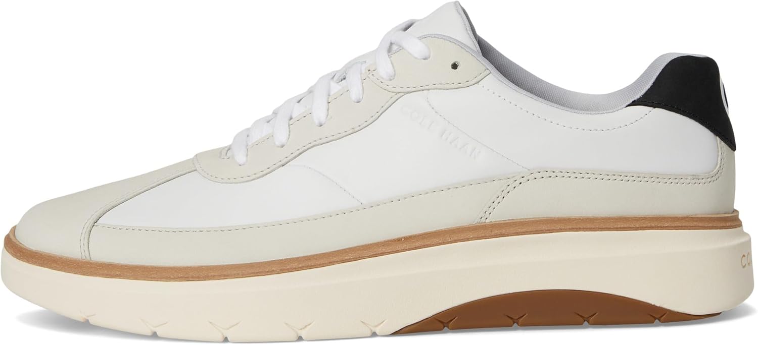Мужские кроссовки Cole Haan Grandpro Featherarc с зауженным носком, слоновая кость/белый/черный — фото 4