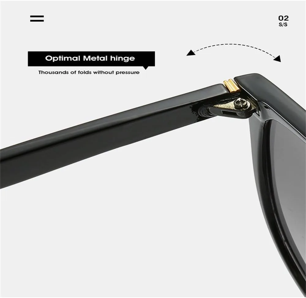 

Женские ретро-солнцезащитные очки с плоской верхней частью, увеличенного размера, большие очки для защиты от темных кругов и УФ-излучения UV400 JWMSXYQR, Green Gray