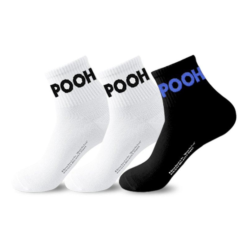 

Набор из 3 пар носков Winnie The Pooh Series Mid Calf Disney, черный