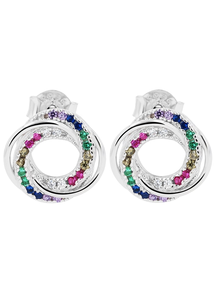 

Adeliás Женские серьги - серьги-гвоздики из серебра 925 пробы с кубическим цирконием в серебряной оправе