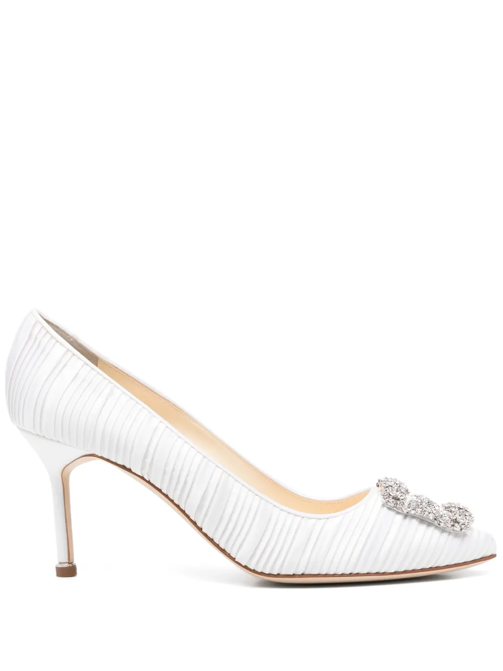 Туфли-лодочки Hangisi 70 Manolo Blahnik, белый
