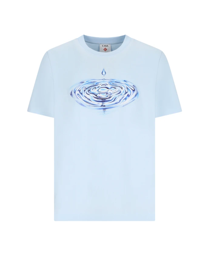 

Футболка с короткими рукавами и логотипом Drip Casablanca, синий