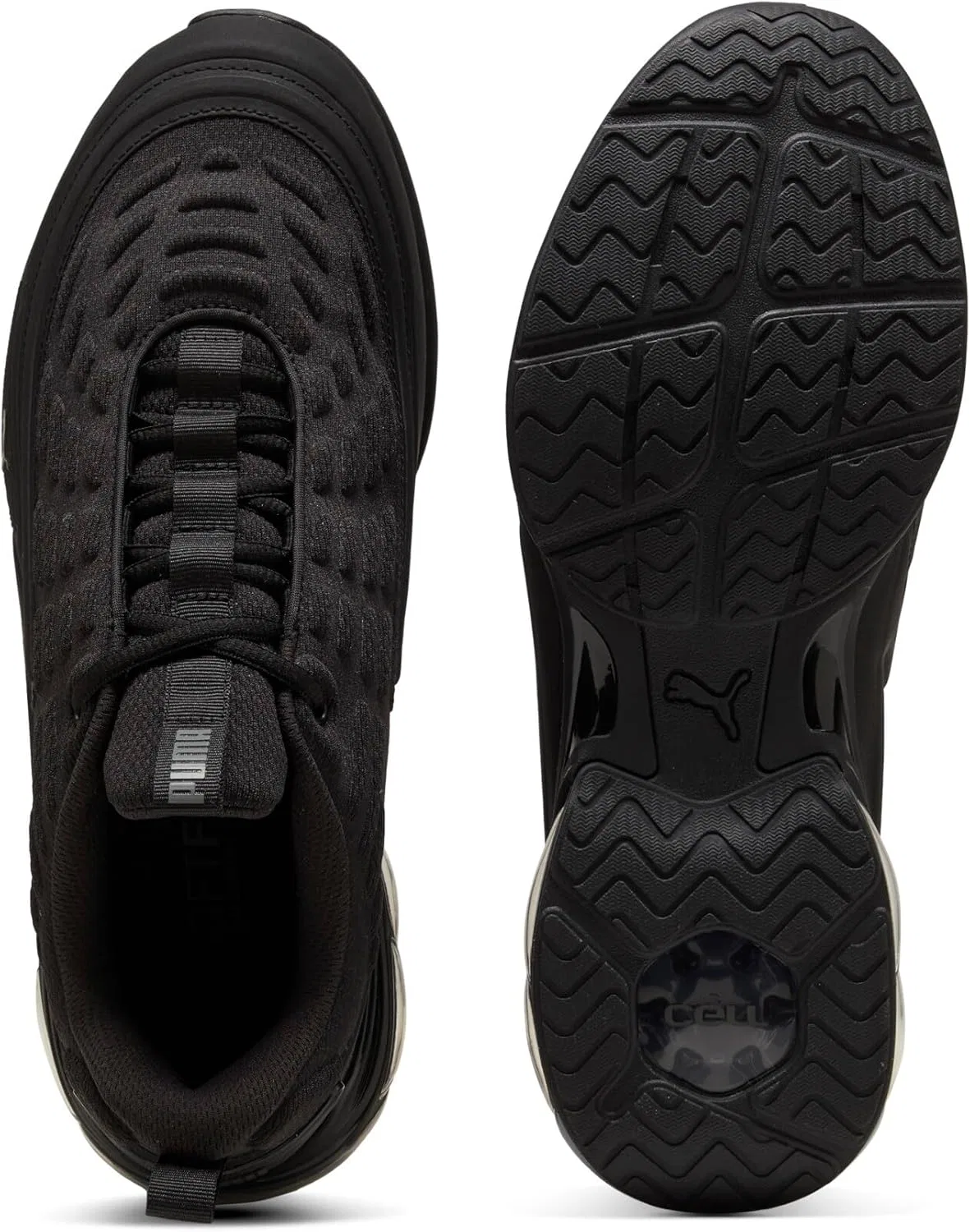 Кроссовки PUMA Adult Meza, черные, темно-серые, размер 48,5 (Великобритания) — фото 4