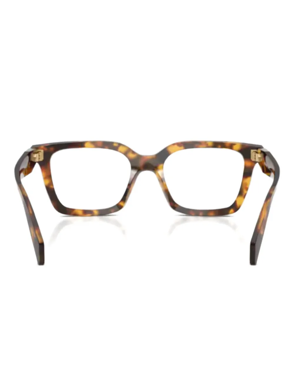 

Очки в квадратной оправе Prada, коричневый