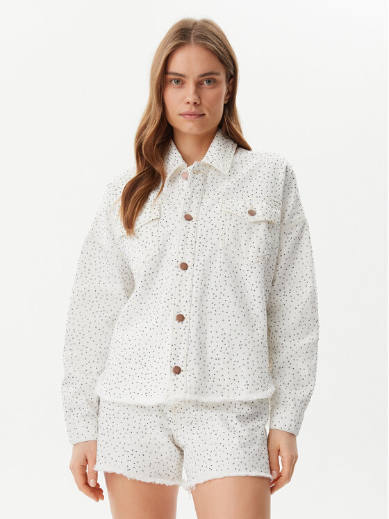 

Джинсовая куртка обычного кроя W5GN90 D5N91 Guess, белый