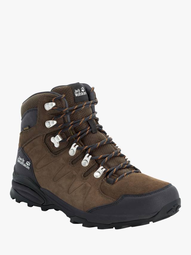 Водонепроницаемые походные ботинки refugio texapore средней длины Jack Wolfskin, цвет Brown/Phantom — фото 3