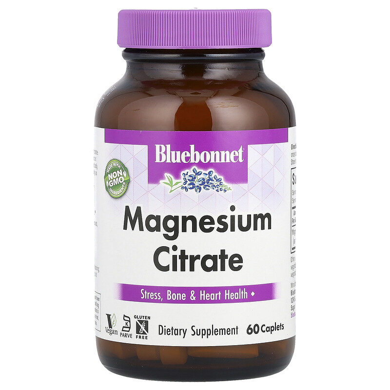 

Bluebonnet Nutrition, цитрат магния, 400 мг, 60 капсул (200 мг в 1 капсуле)