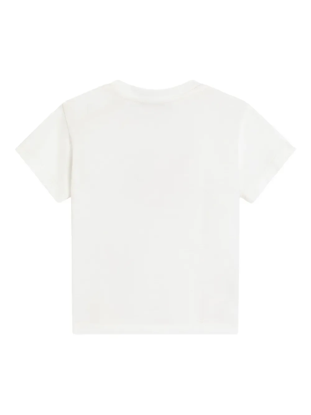 Футболка с логотипом и цветочным принтом Dolce & Gabbana Kids, белый — фото 2