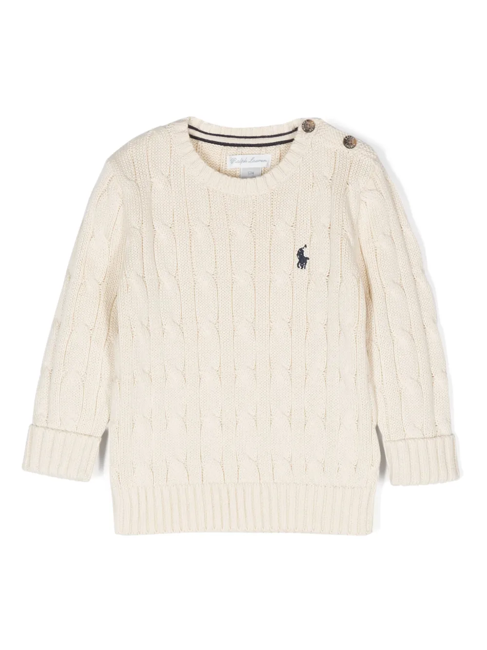 

Свитер с логотипом Polo Pony POLO RALPH LAUREN KIDS, нейтральный