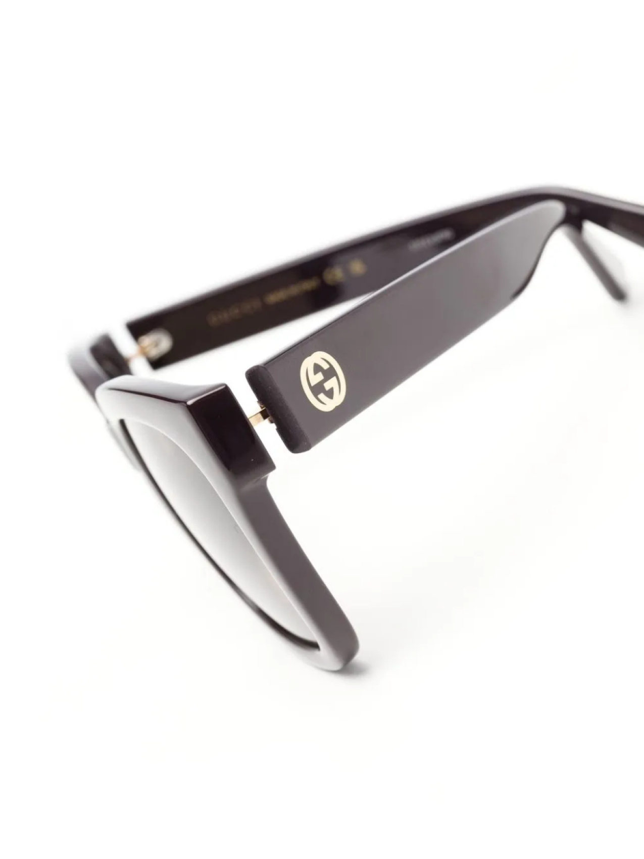 Солнцезащитные очки в прямоугольной оправе Gucci Eyewear, коричневый — фото 3