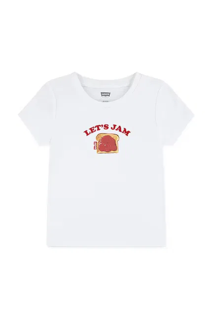 Футболка детская RIB MEET AND GREET JAM TEE Levi's, белый — фото 2