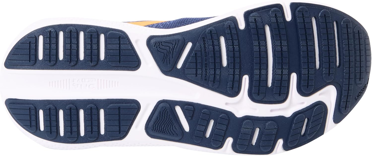 Мужские кроссовки Brooks Ghost Max Cushion для бега и ходьбы, нейтральная посадка, черный/синий — фото 2