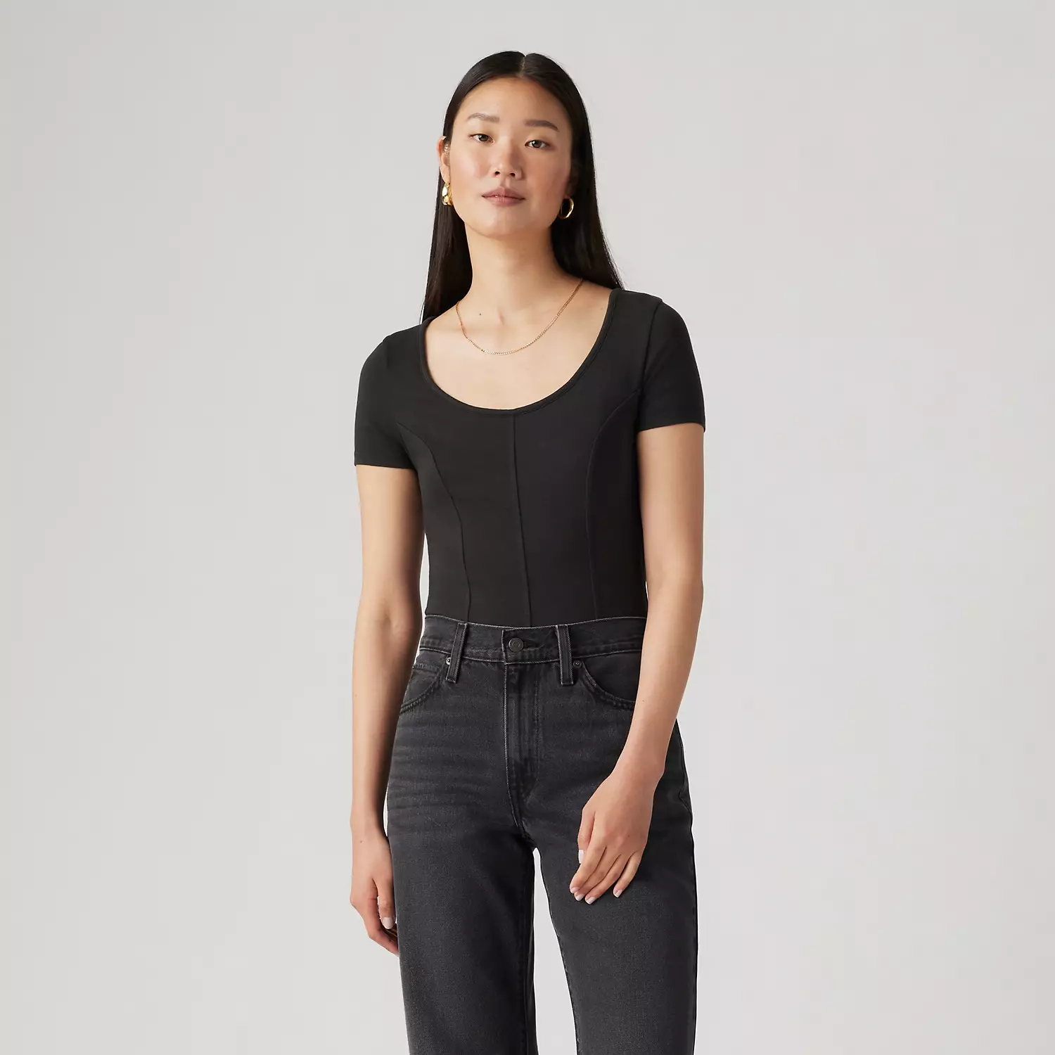 

Футболка с корсетом «Марс» Levi's, цвет Caviar - Black