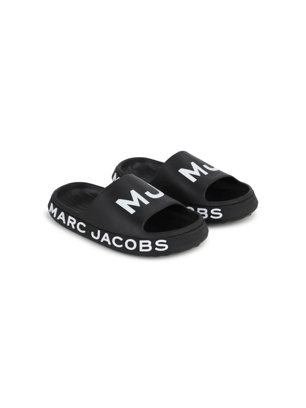 

Шлепанцы Aqua с логотипом Marc Jacobs Kids, черный