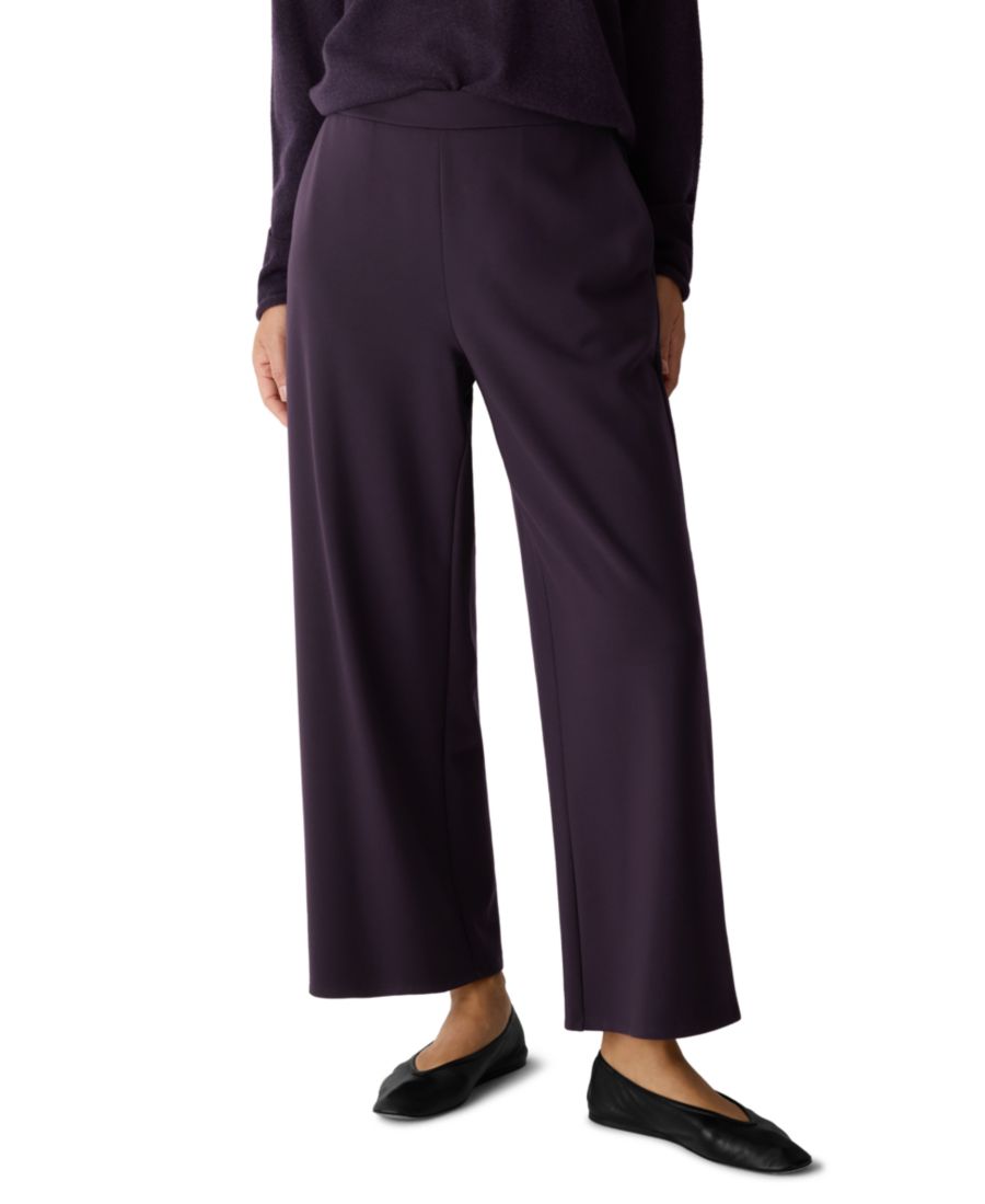 

Женские широкие брюки до щиколотки Eileen Fisher, Aubergine