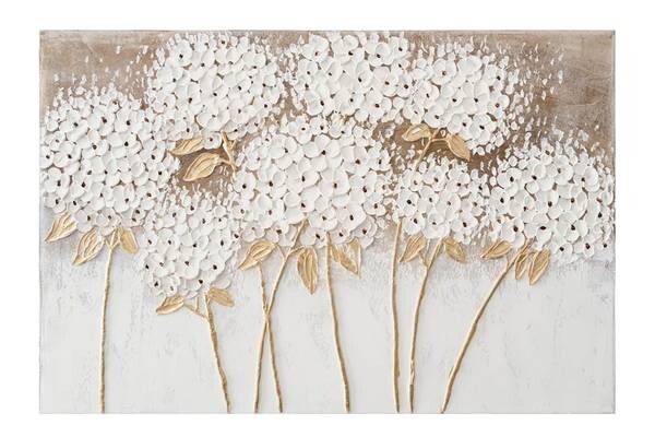 

Акриловая картина ручной работы KUNSTLOFT Wind Wishes цвет braun/weiß