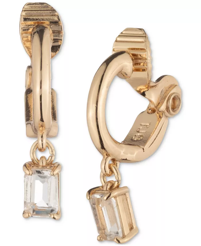 

Серьги-кольца с золотистыми кристаллами Lauren Ralph Lauren, золотой