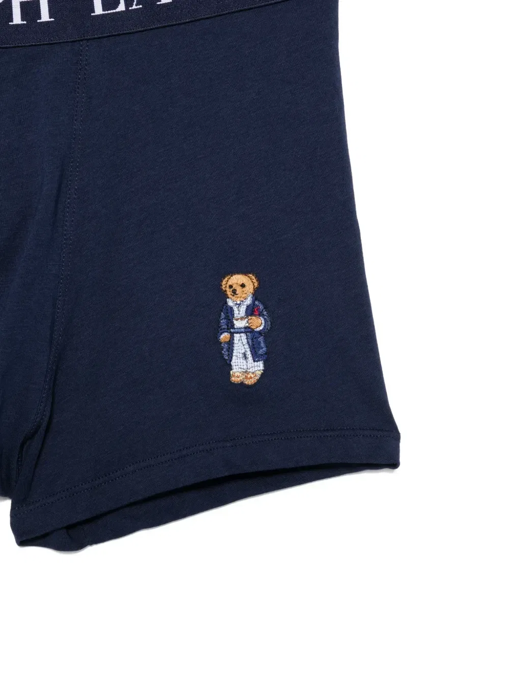 Трусы-боксеры с поясом на резинке с логотипом (в упаковке из двух штук) POLO RALPH LAUREN, серый — фото 3
