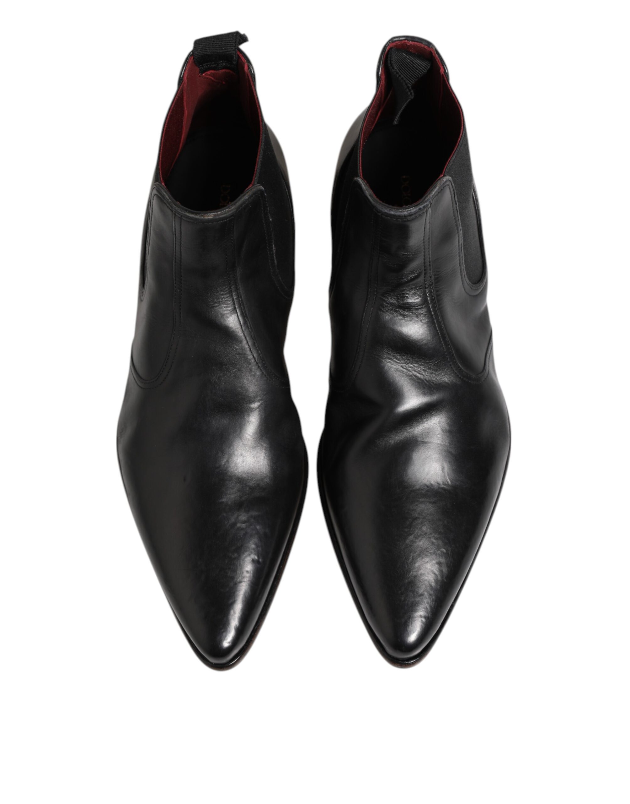 Черные мужские ботильоны Chelsea Slip On Dolce & Gabbana, черный — фото 3
