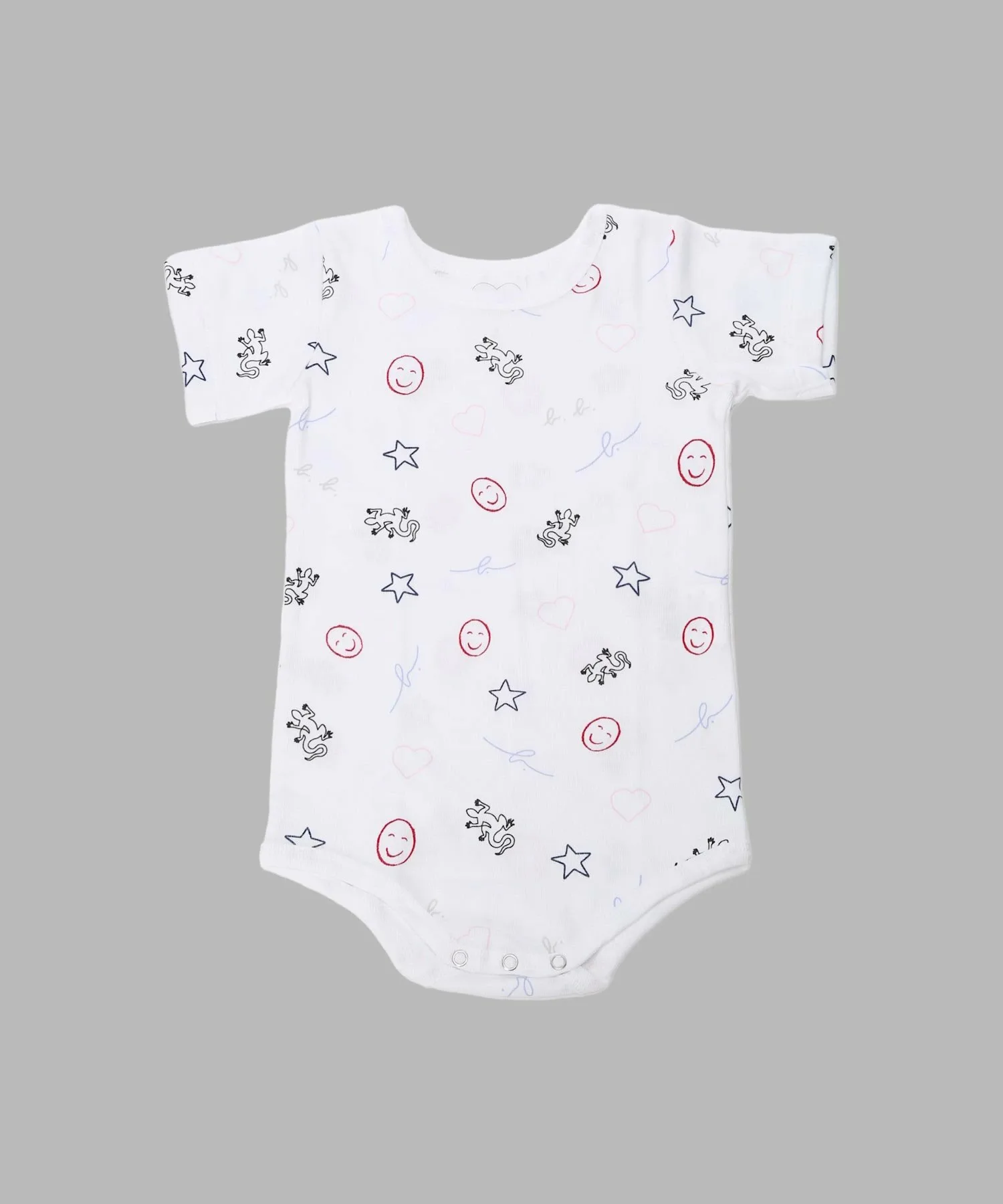 Детский хлопковый боди с короткими рукавами (комплект из 2 штук) Agnes b. ENFANT, White — фото 3
