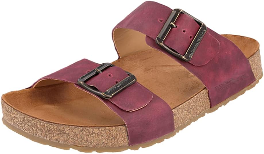 

HAFLINGER Andrea Elegant кожаные сандалии с резиновой подошвой и корковой латексной стелькой Unisex, Burdeos