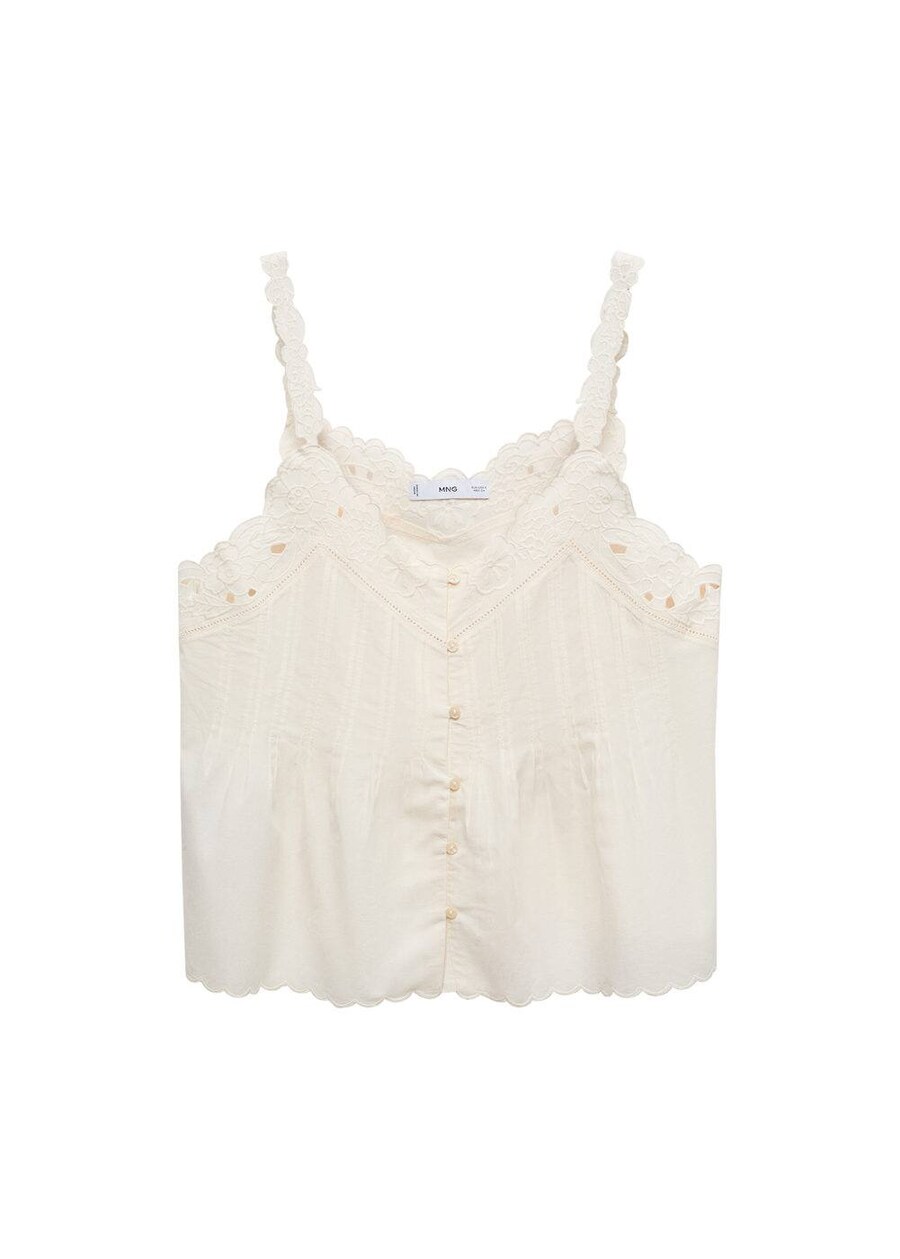 

Блуза MANGO bord, цвет mottled white