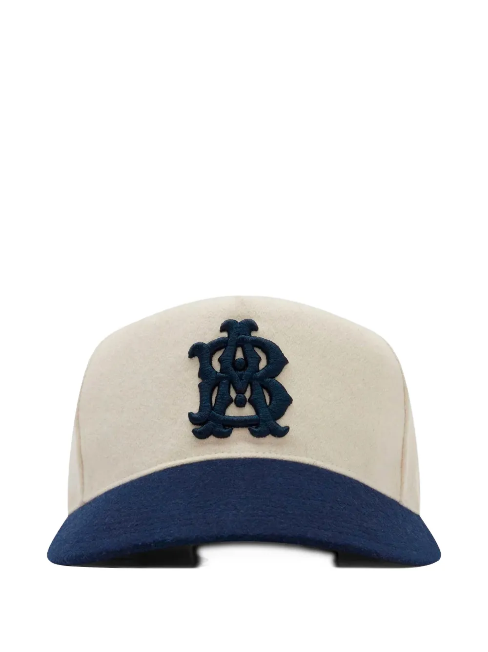 

Кепка с контрастным монограммным логотипом Aboutblank, молочно-белый