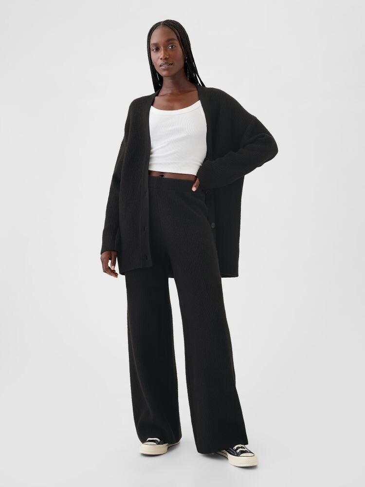 

Брюки cashsoft трикотажные. Gap, черный