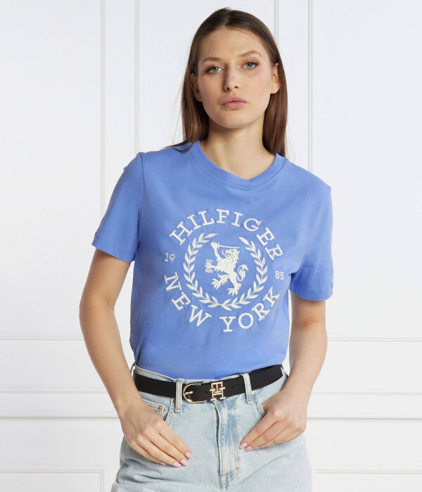 Футболка reg crest c-nk tee ss Regular fit Tommy Hilfiger, синий — фото 3