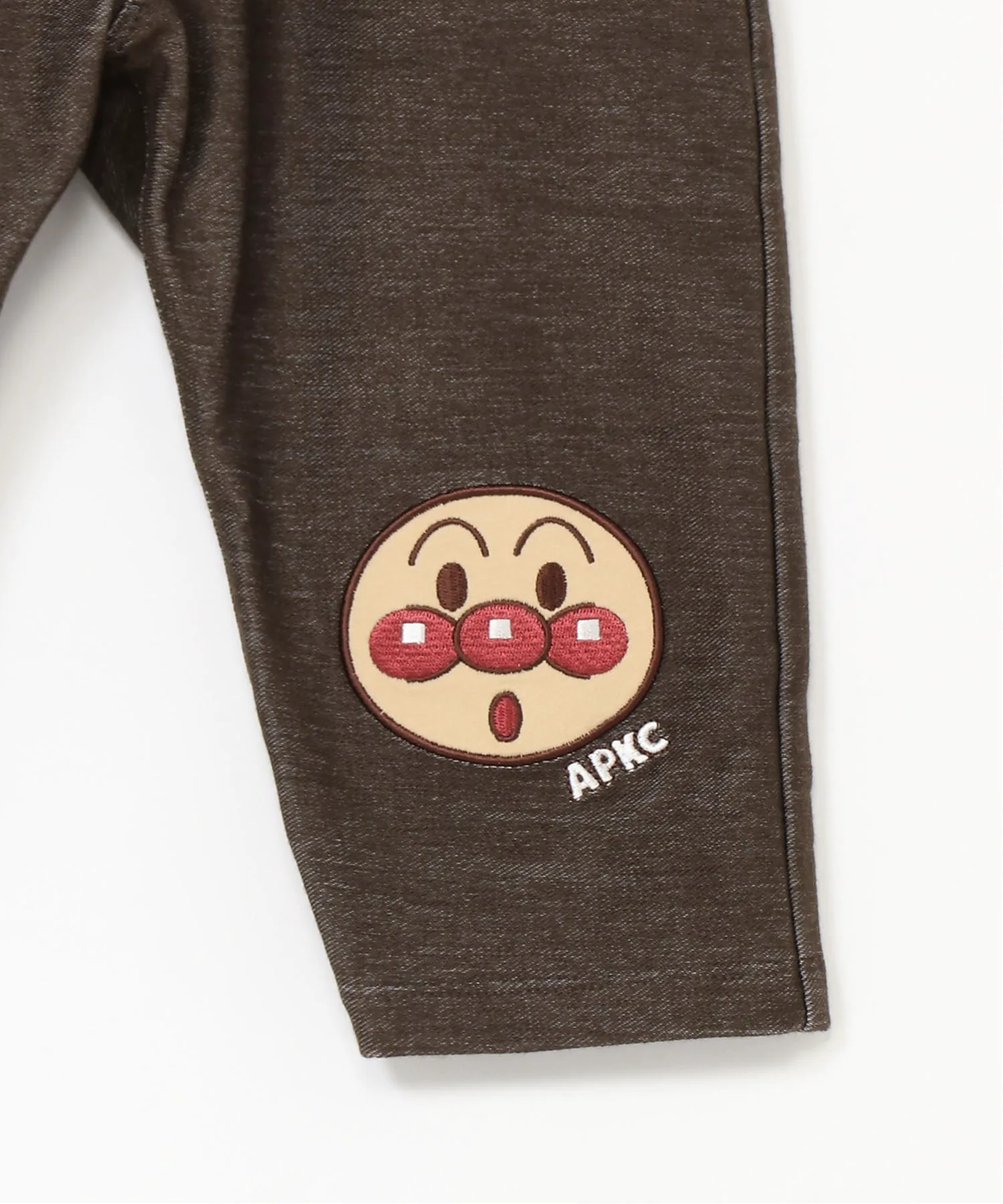 Детская коллекция ANPANMAN/(K) Брюки с аппликацией в виде лица Анпанмана Anpanman Kids Collection, brown — фото 3