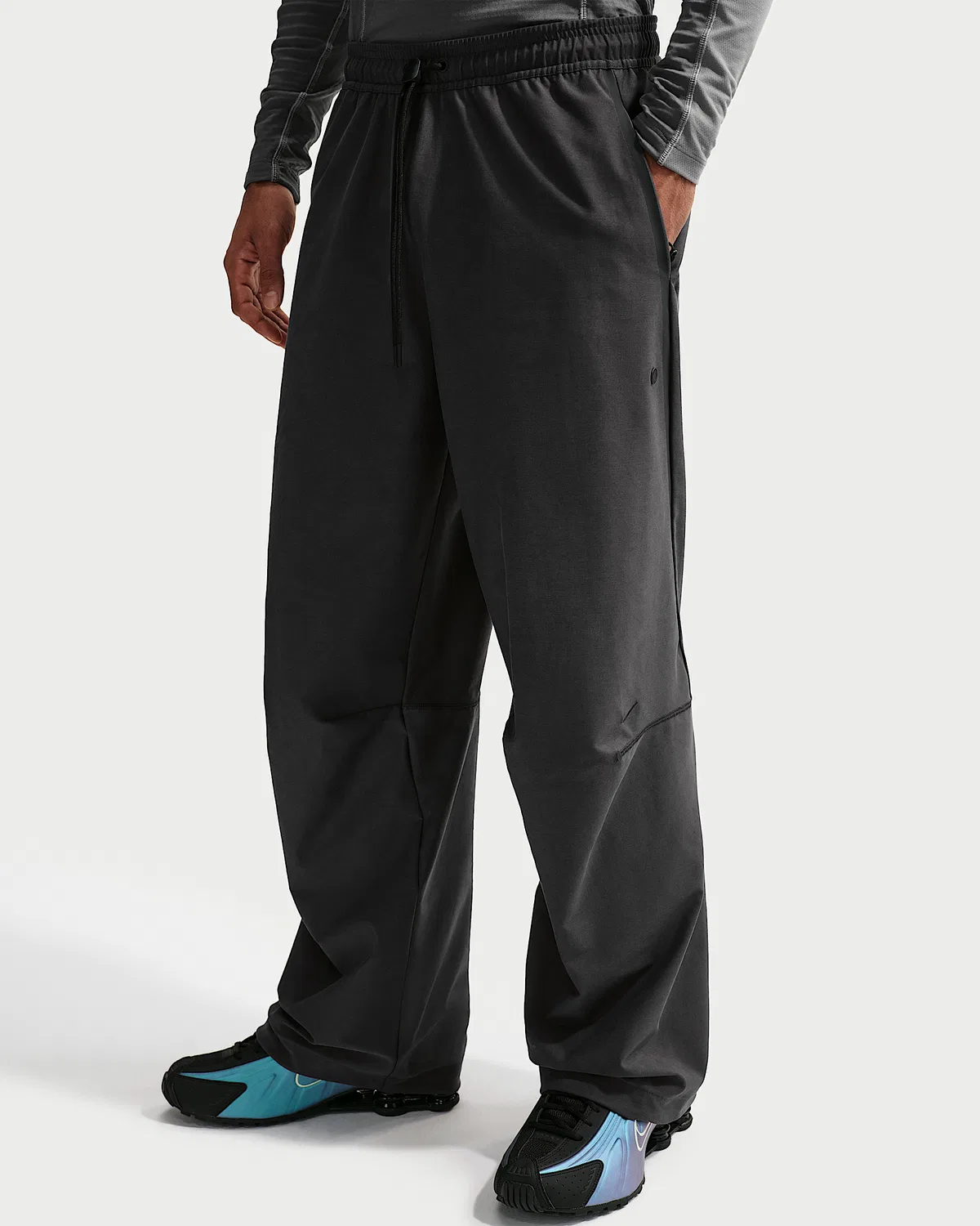 Мужские штаны Nike Tech Dri-FIT Shori Knit, Anthracite/Black — фото 2