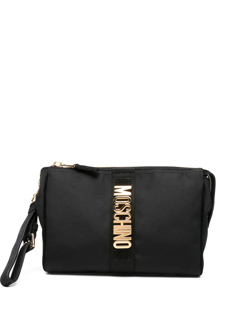 

Сумка-клатч с логотипом Moschino, черный